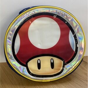 Nintendo Super Mario Mushroom Lunch Bag Kids Storage Bag Nintendo Accessory 8"